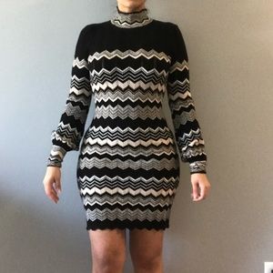 Moda knit open back Dress